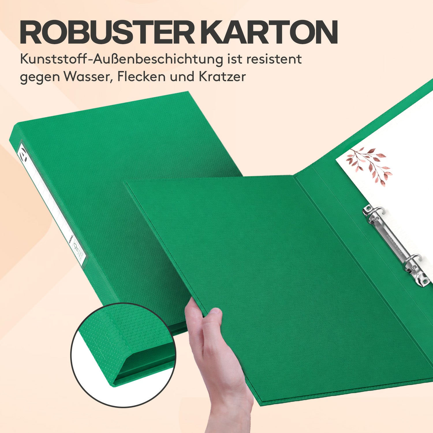 acropaq-ordner-und-mappen-ringordner-a4-10er-gr-n-42mm-2-ringe image 5