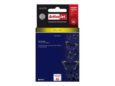 activejet-ah-82yr-tintenpatrone-gelb-80-ml-f-r-hp-82 image 1