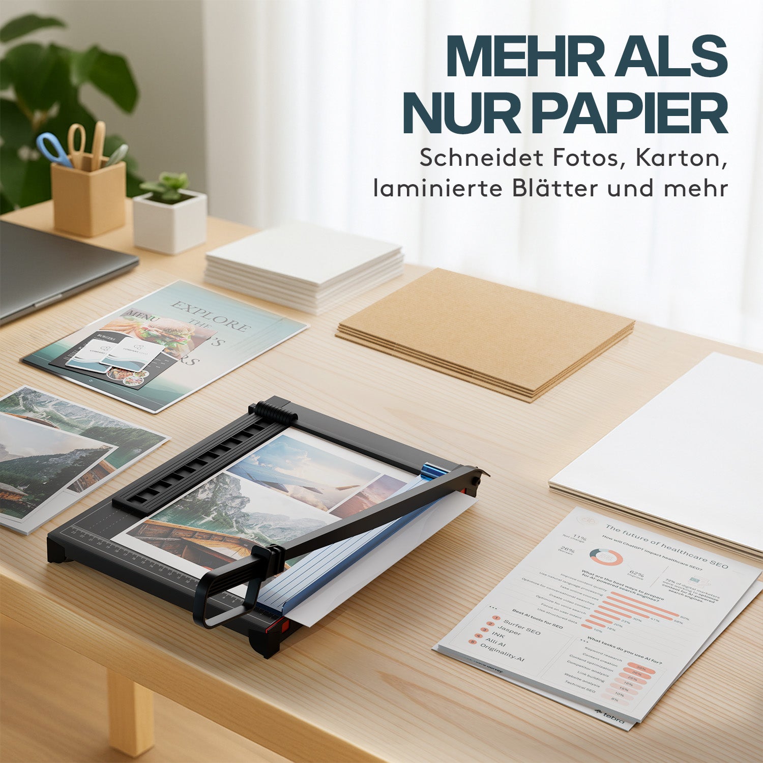 acropaq-papierschneider-a4-guillotine-metall-8-blatt image 5