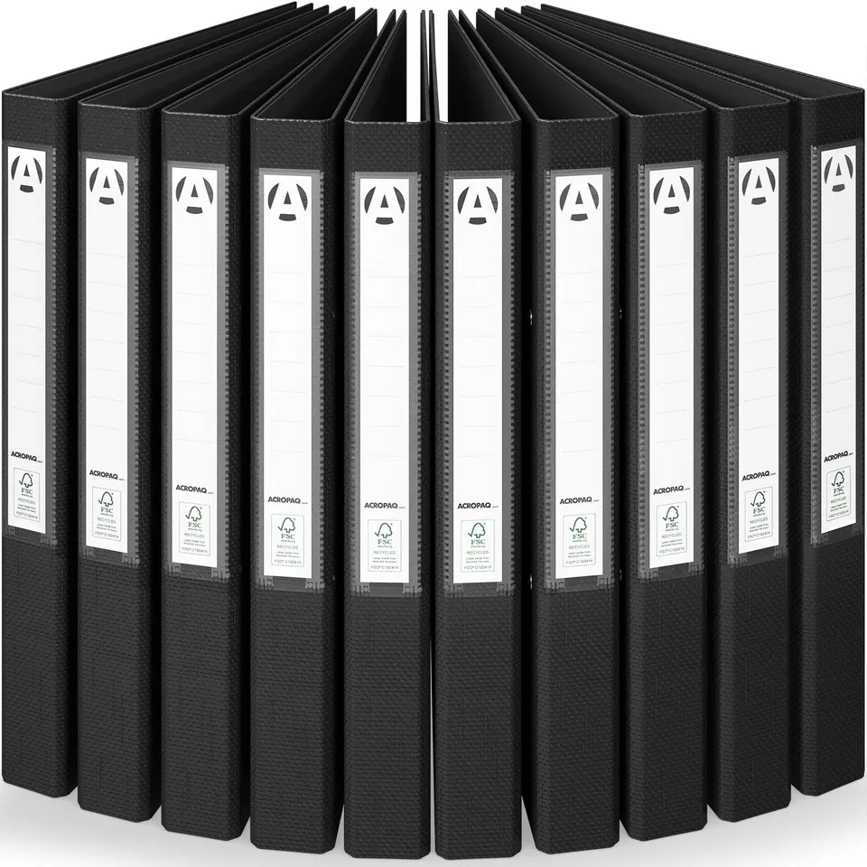 acropaq-ringmappen-a4-2-ringe-42mm-schwarz-10er-pack image 1