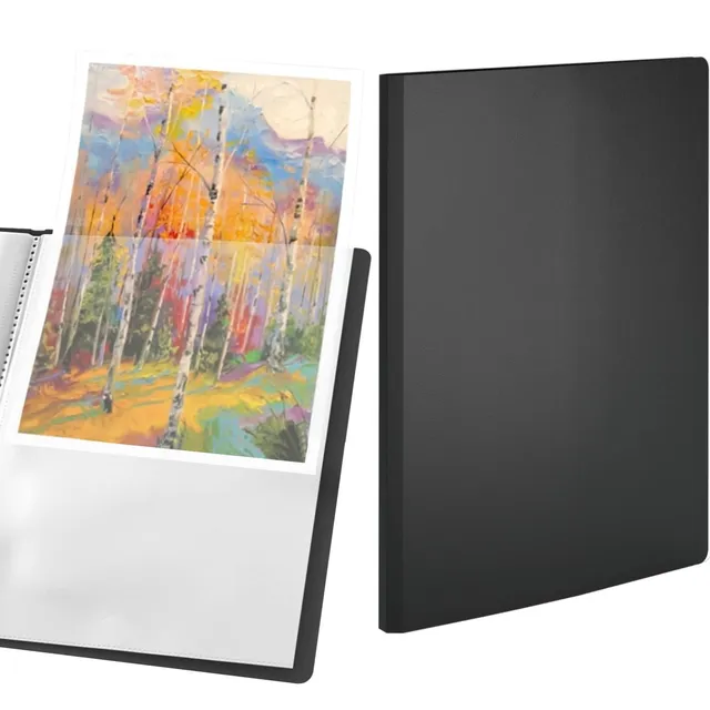acropaq-pr-sentationsmappe-a4-40-f-cher-schwarz-sichtbuch image 1