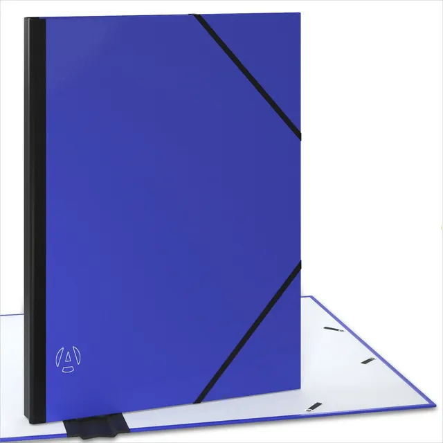 acropaq-zeichenmappe-a3-32x45cm-donnerblau-gummi image 1