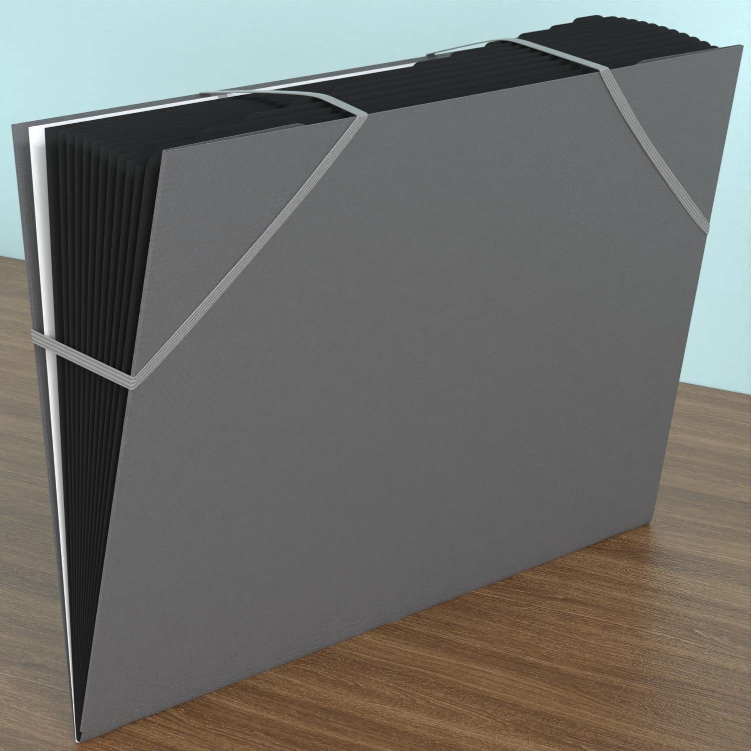 acropaq-dokumentenmappe-a4-grau-12-f-cher-recycelt image 3