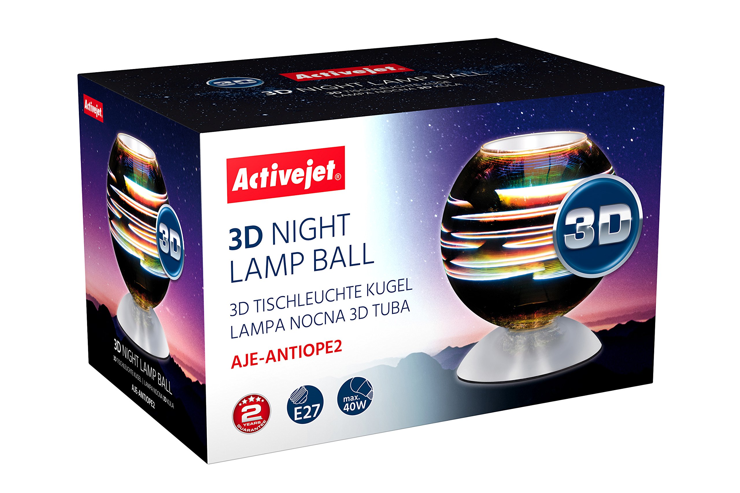 activejet-aje-antiope-2-pendelleuchte-glas-e27-chrom image 2
