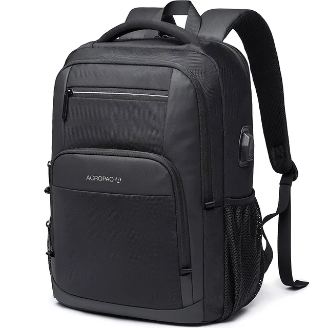 acropaq-rucksack-17-zoll-laptop-rucksack-schwarz-usb image 1