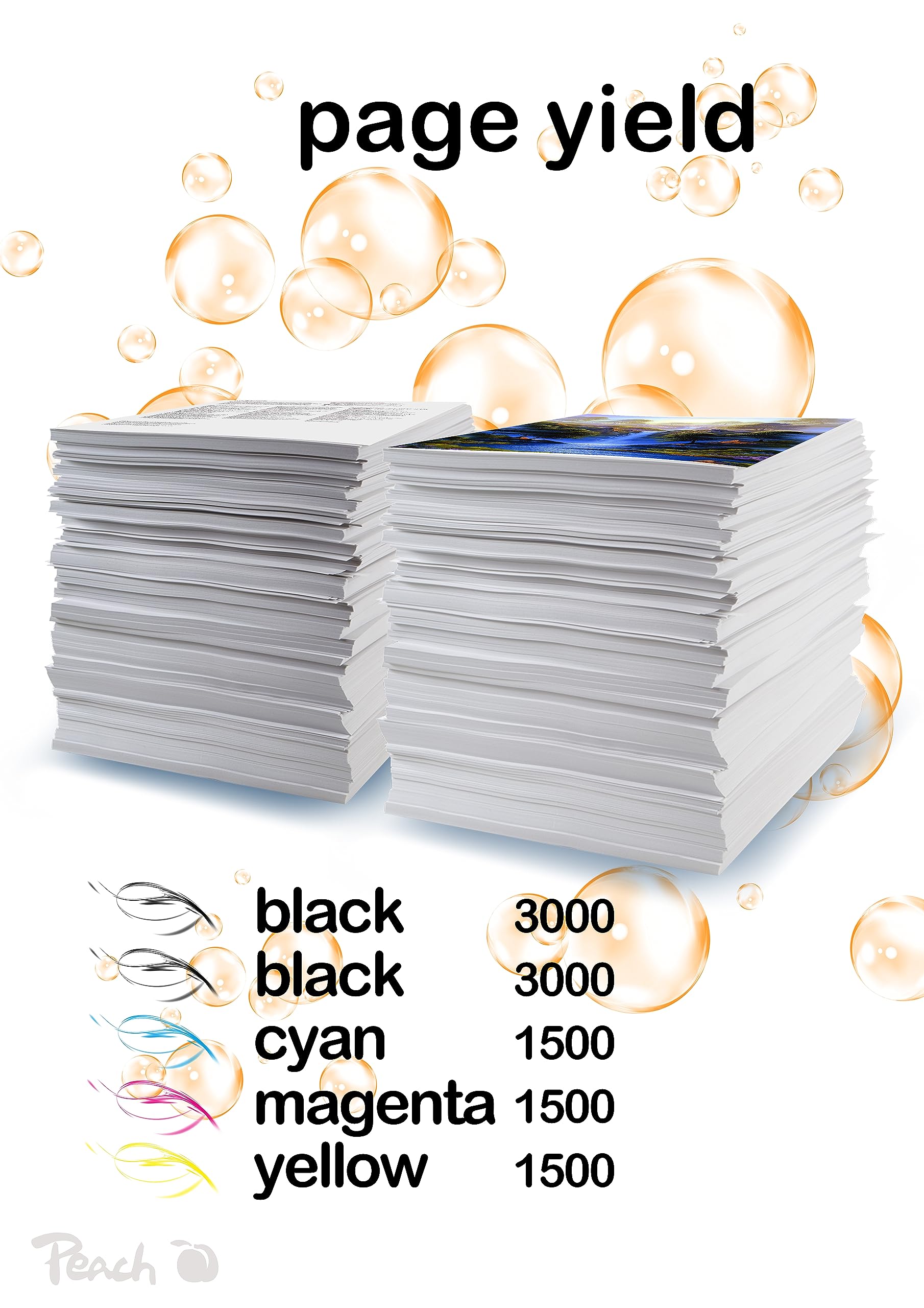 peach-pbp-b3217-3219-druckerpatronen-xl-spar-pack-plus-5er image 4