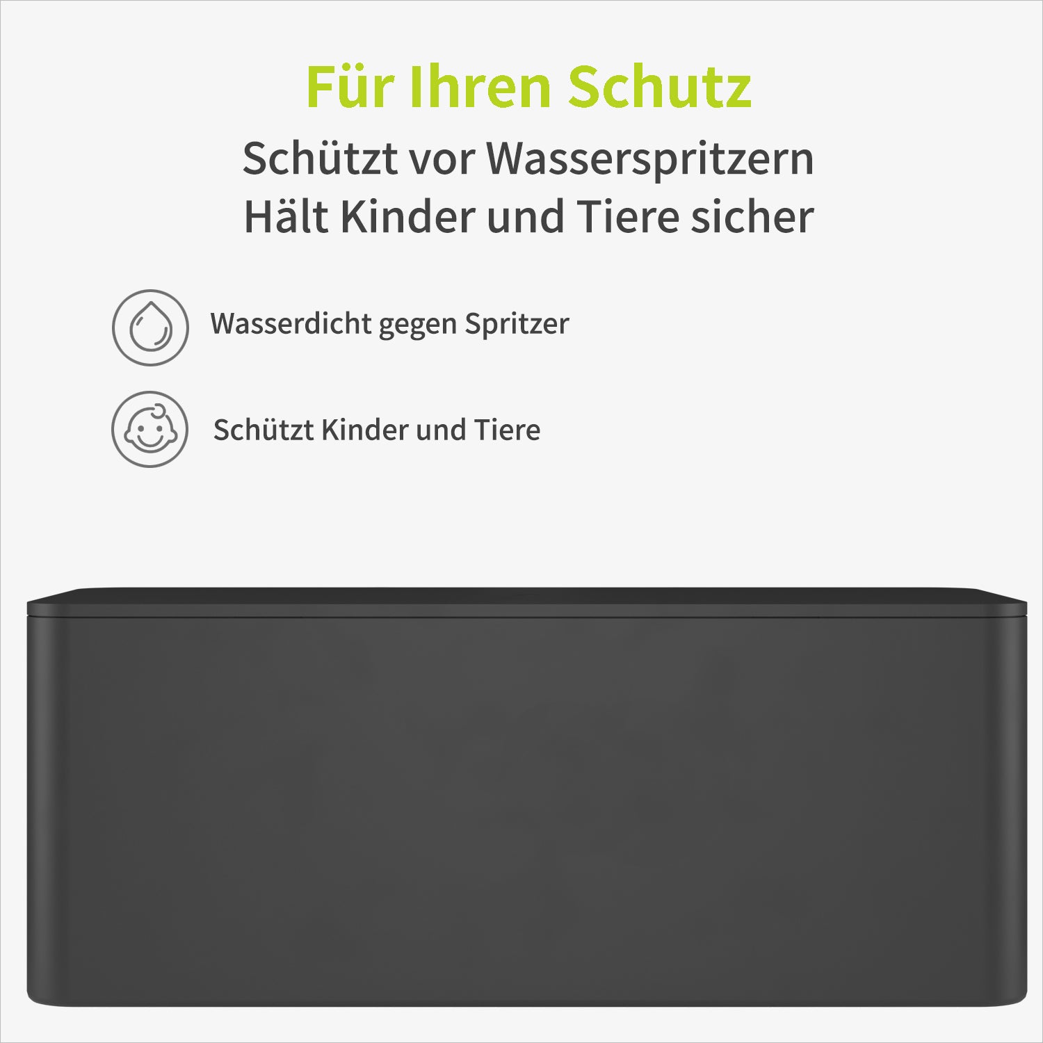 acropaq-kabelbox-medium-schwarz-steckdosenleiste image 5