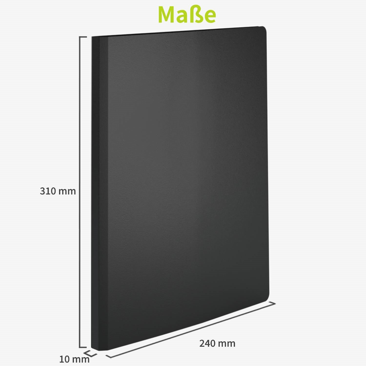acropaq-pr-sentationsmappe-a4-schwarz-mit-100-f-chern image 6
