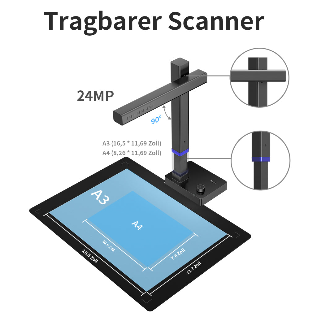 czur-shine-ultra-buchscanner-dokumentenscanner-a3 image 7
