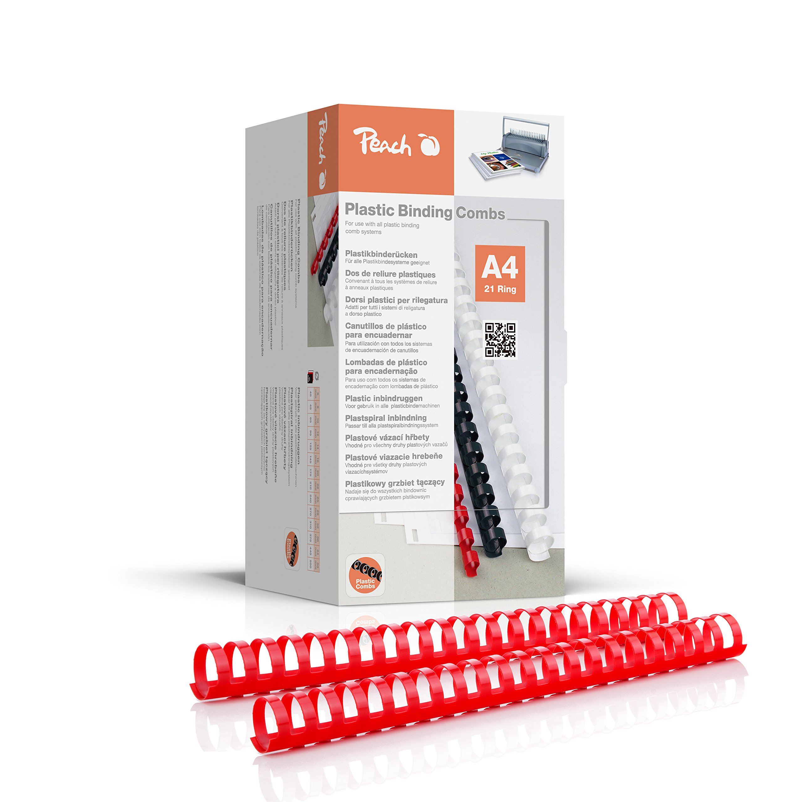peach-pbp-plastikbinder-cken-a4-8mm-45-blatt-100st-schwarz image 5