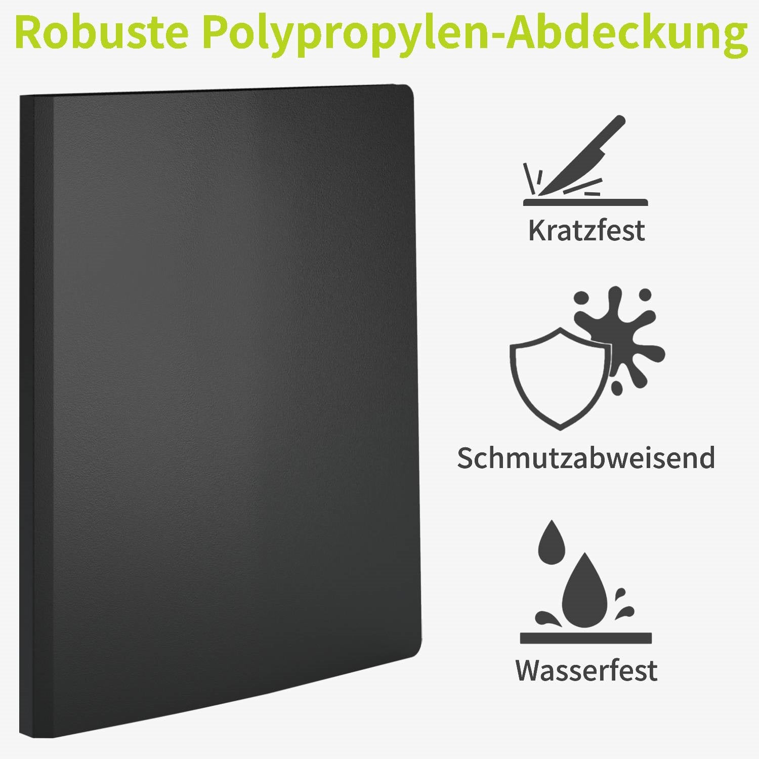 acropaq-pr-sentationsmappe-a4-schwarz-mit-100-f-chern image 3