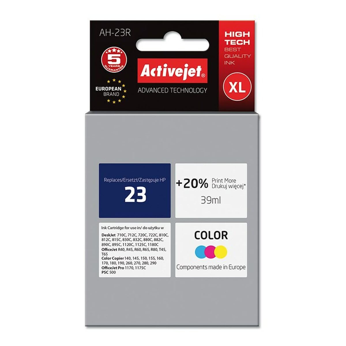 activejet-ah-23r-tintenpatrone-farbig-39-ml-f-r-hp-23 image 1