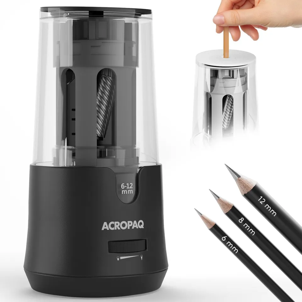 acropaq-anspitzer-elektrischer-spitzer-6-12-mm-schwarz-3-modi image 1