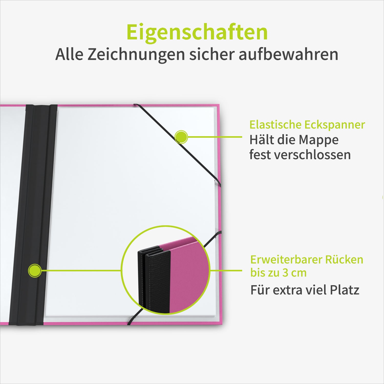 acropaq-zeichenmappe-a2-rosa-gro-52x72-cm-mit-gummiband image 3