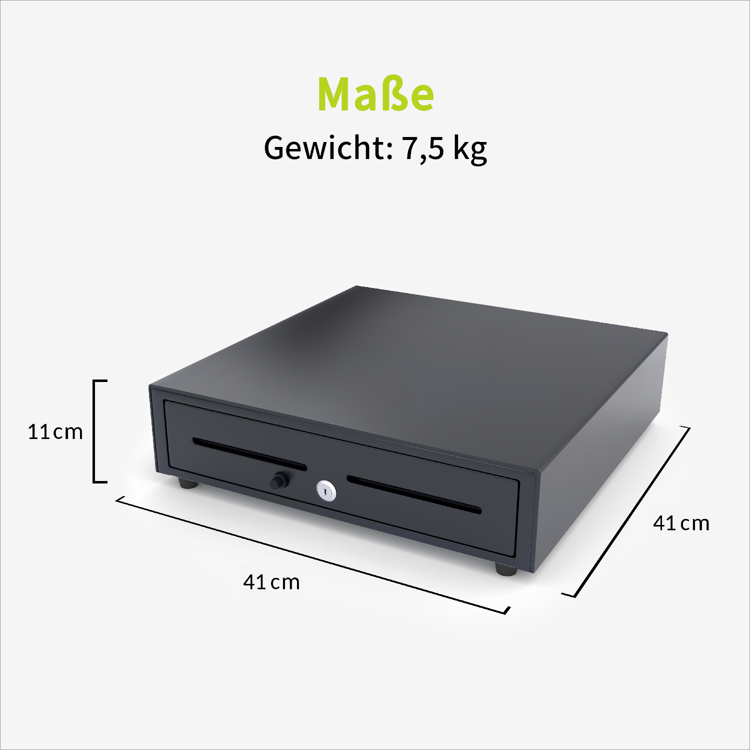 acropaq-kassenschublade-41x41-5x11-cm-druckknopf-schwarz image 5