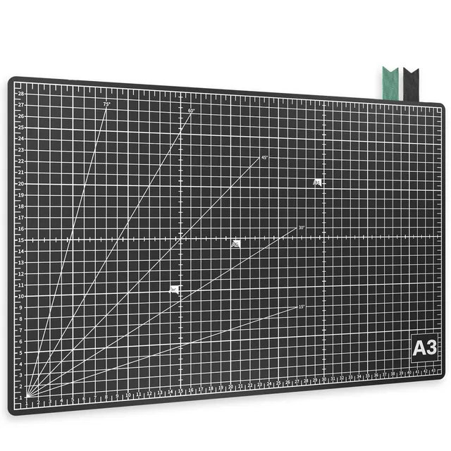 acropaq-schneidematte-a3-selbstheilend-schwarz-beidseitig image 1