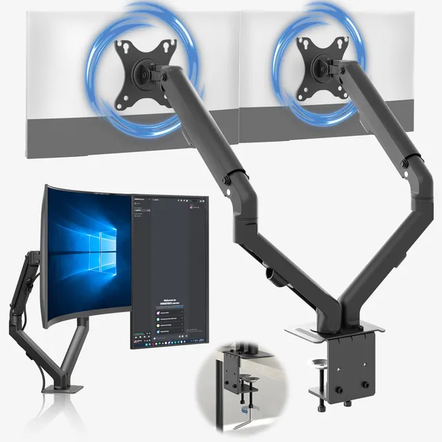 acropaq-arbeitsergonomie-monitorarm-2-bildschirme-17-27-zoll-feder image 1