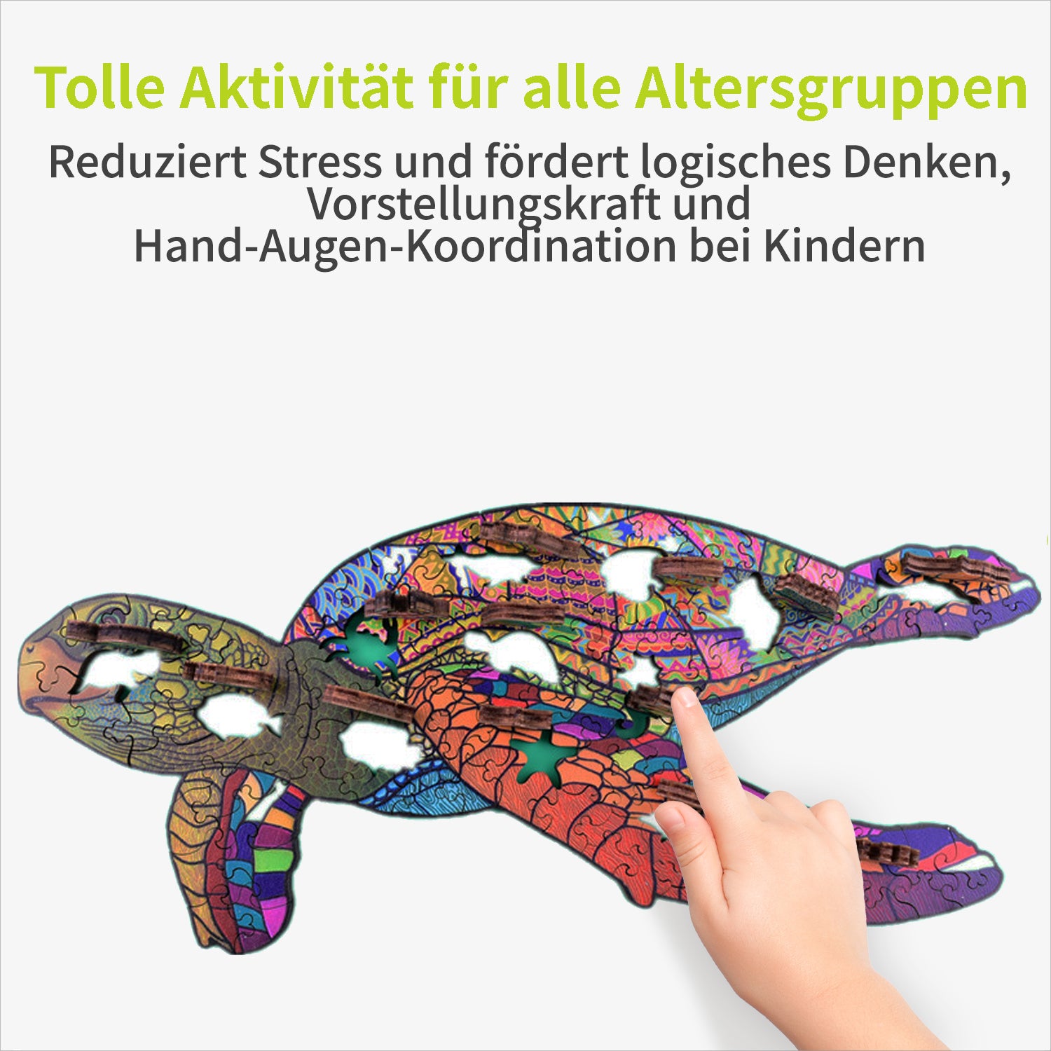 acropaq-puzzles-holzpuzzle-schildkr-te-150-teile-a4-geschenk image 4