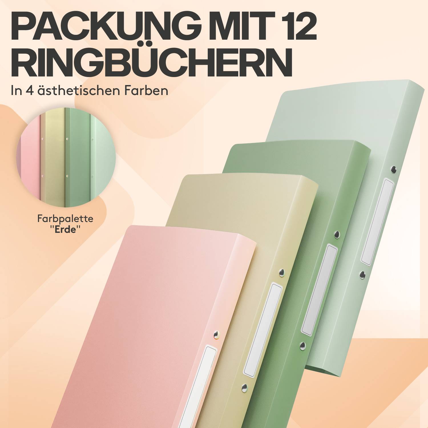 acropaq-ringordner-a4-pastell-12-st-ck-2-ringe-erdfarben image 2