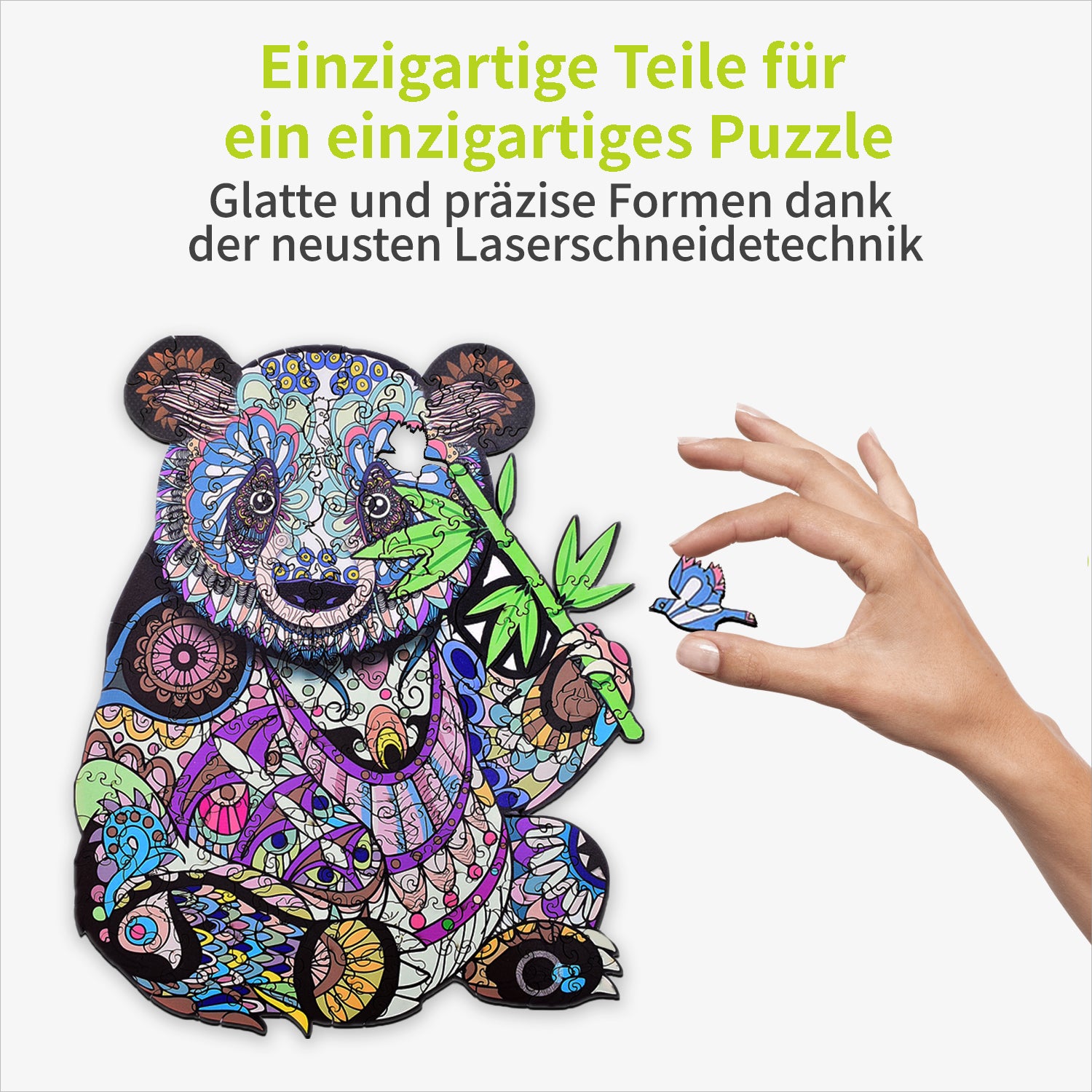 acropaq-holzpuzzle-panda-150-teile-a4 image 2