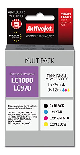 activejet-ab-m1000r-tintenpatronen-4er-pack-f-r-brother image 1
