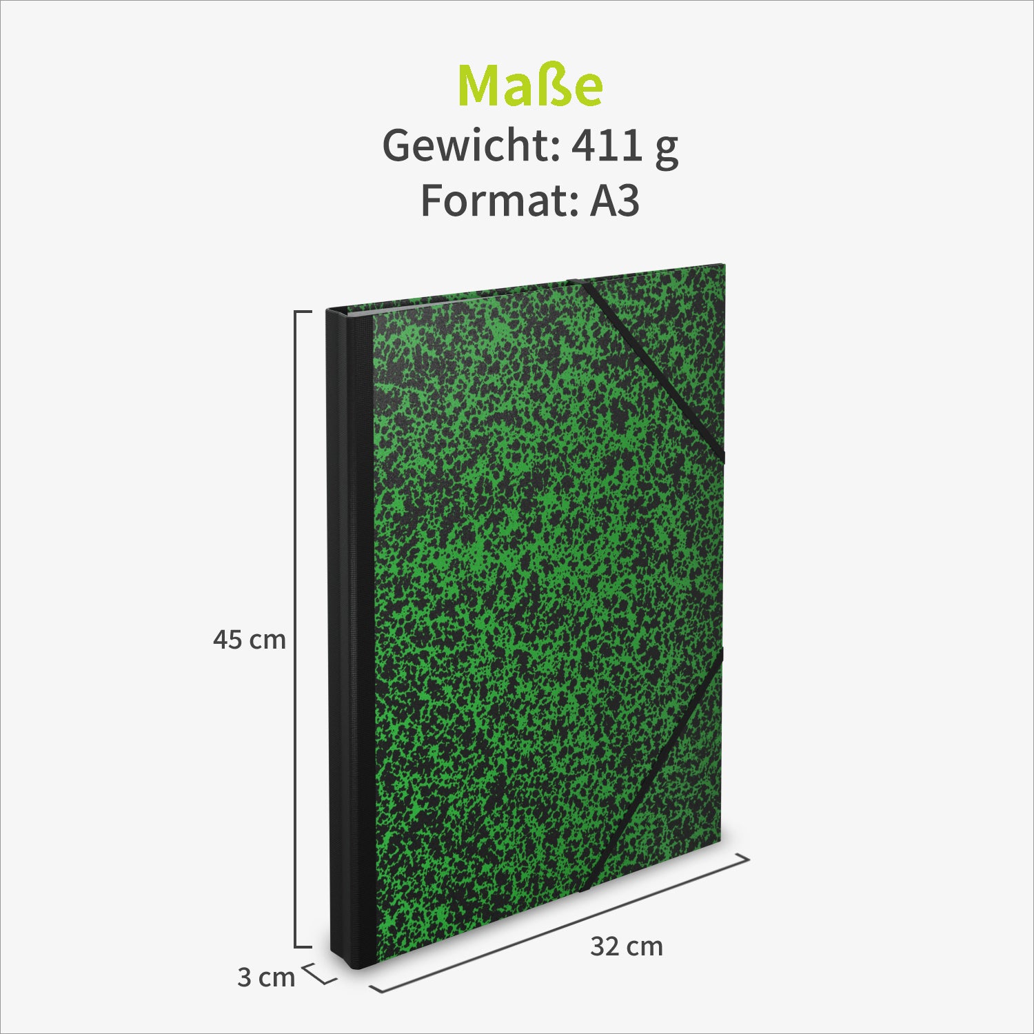 acropaq-zeichenmappe-a3-32x45-gummiband-gr-n image 6