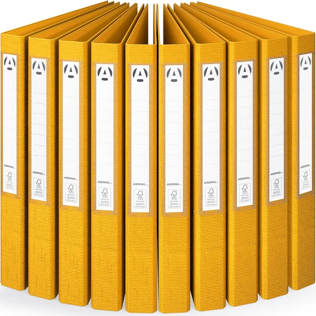 acropaq-ordner-mappen-ringordner-a4-gelb-10-st-ck-fsc image 1