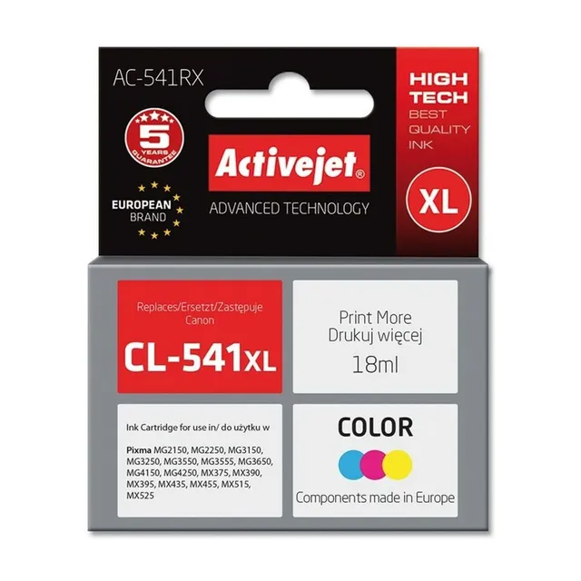 activejet-ac-541rx-druckerpatrone-canon-cl-541xl-farbig-18-ml image 1