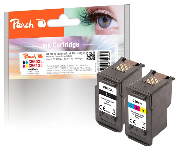 peach-pi100-454-druckerpatronen-xl-canon-560-561-2er image 1