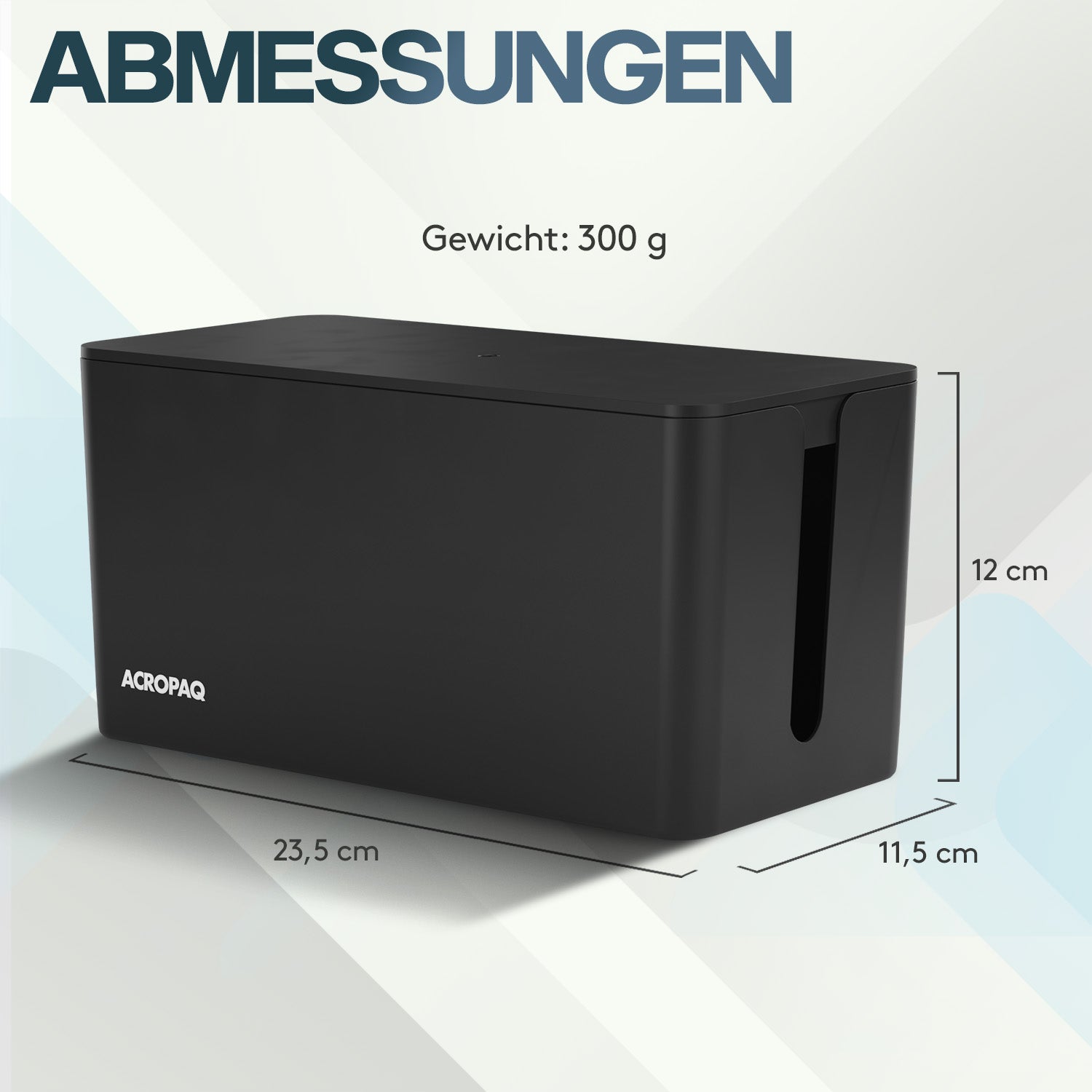 acropaq-kabelbox-klein-schwarz-f-r-steckdosenleiste image 6