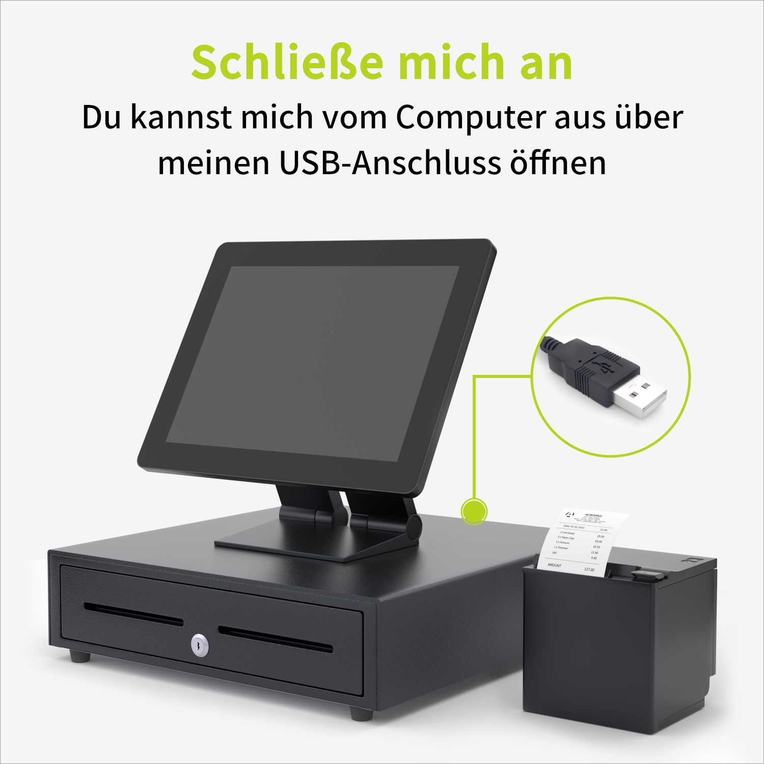 acropaq-kassenschublade-ac410usb-41x41cm-usb-schwarz image 2