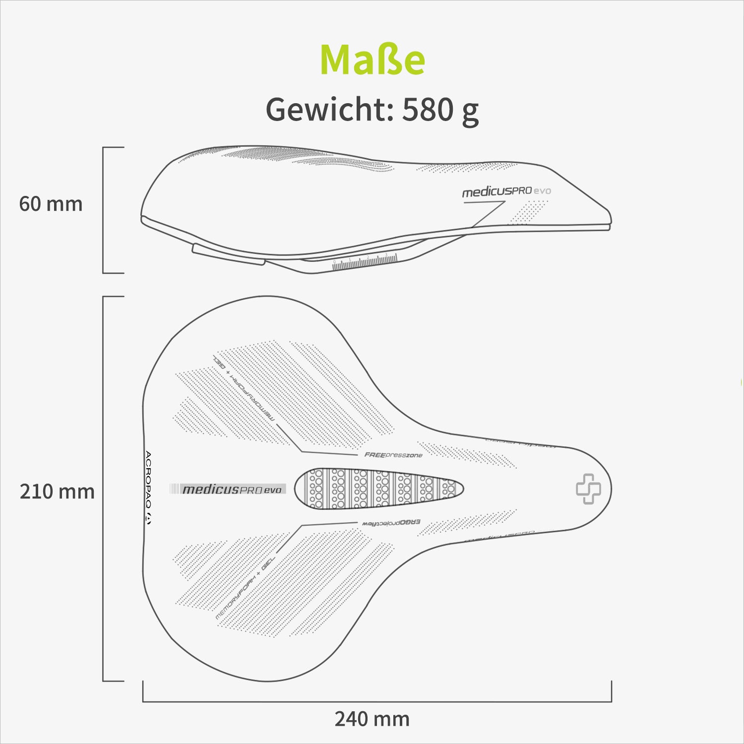 acropaq-fahrradsattel-city-medicus-memory-foam-wasserdicht image 7