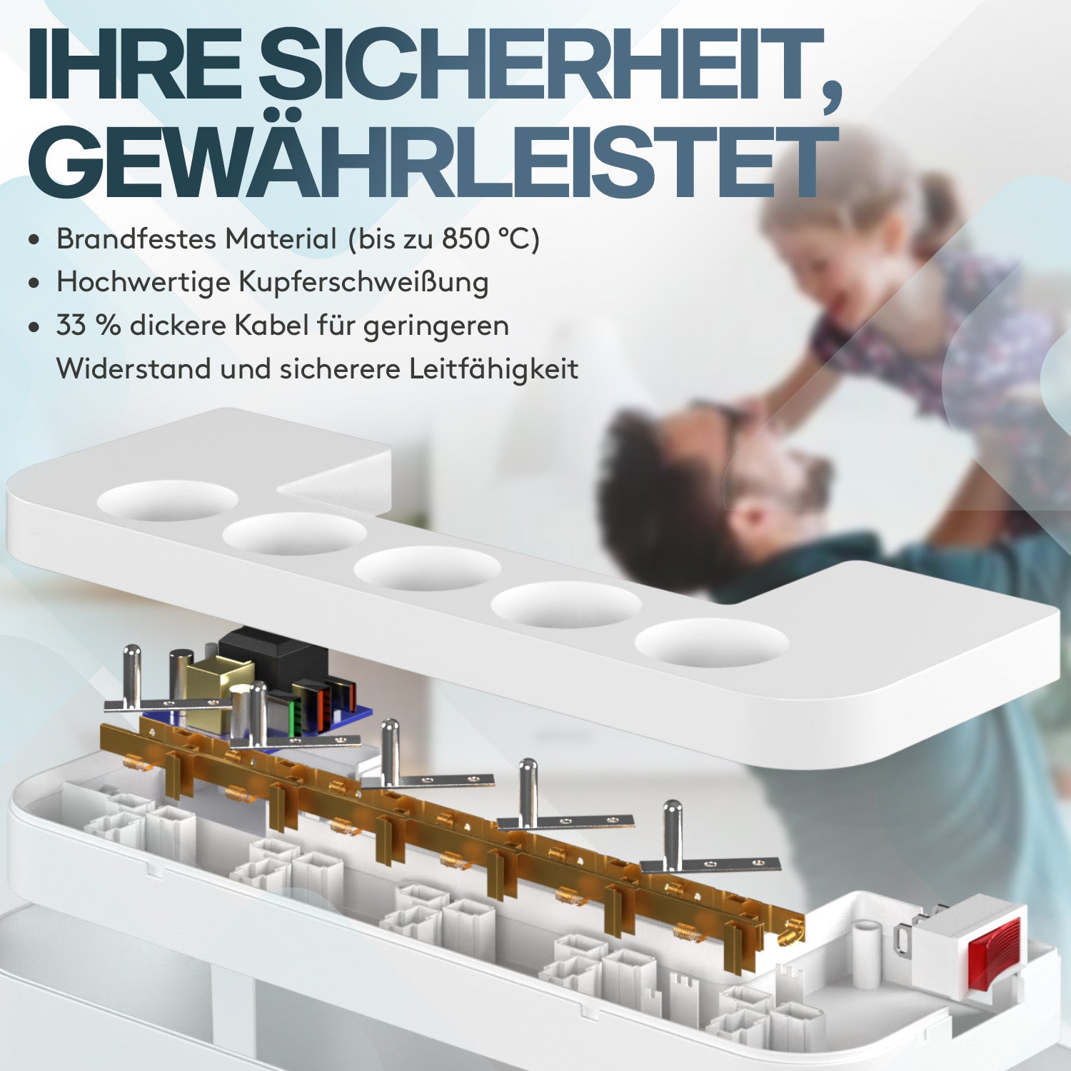 acropaq-steckdosenleiste-wei-5-fach-usb-c-qc-3-0-schutz image 7