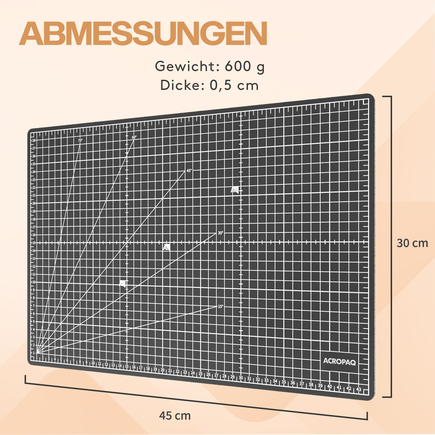 acropaq-schneidematte-a3-bastelmatte-selbstheilend-schwarz image 7