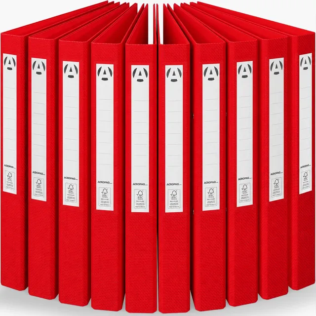 acropaq-ringordner-a4-rot-10-st-ck-2-ringe-42-mm-fsc image 1
