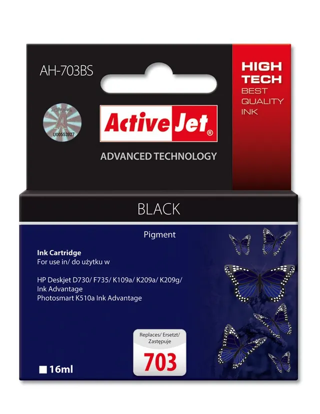activejet-ink-cartridges-ah-703bs-tintenpatrone-schwarz image 1
