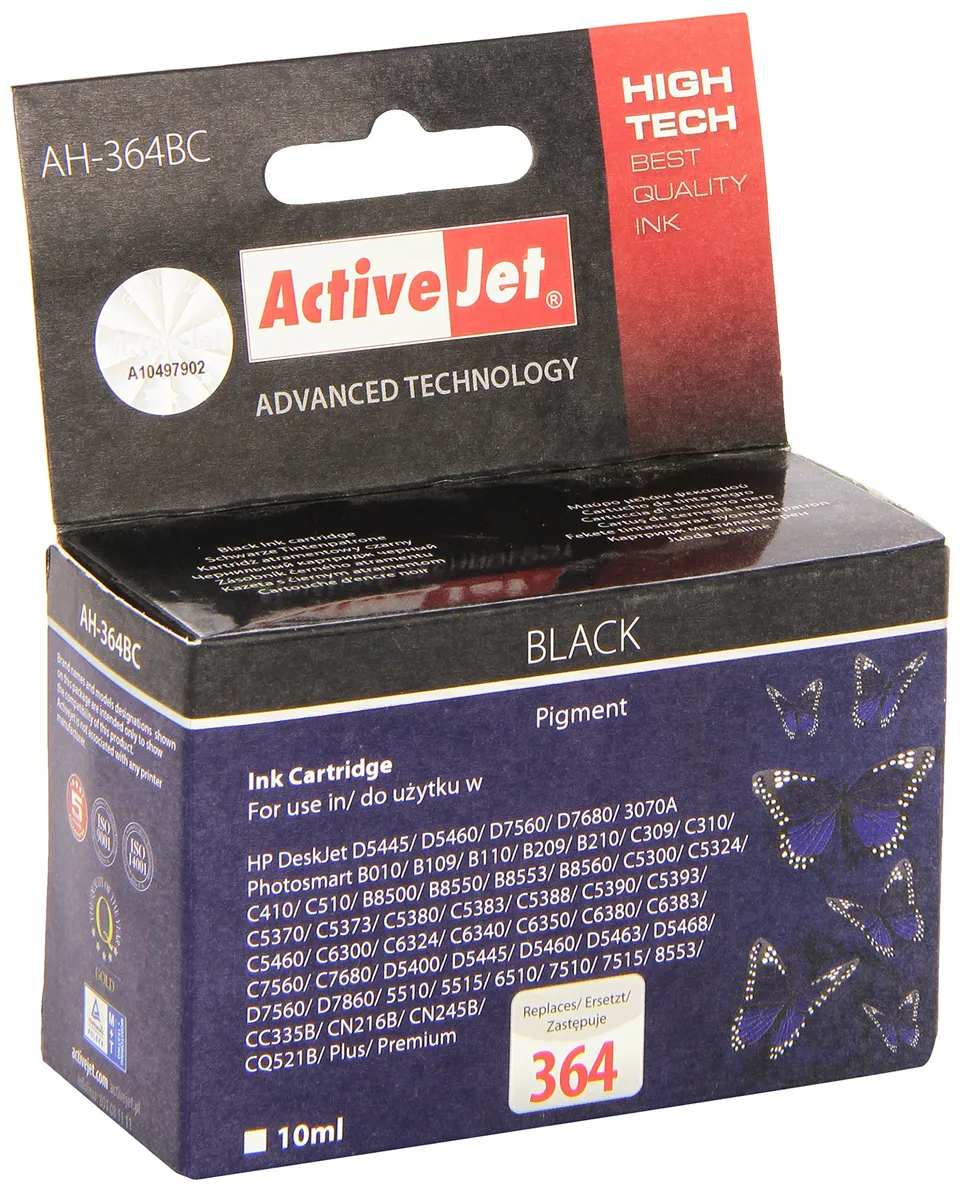 activejet-ah-364bc-tintenpatrone-schwarz-10-ml image 1