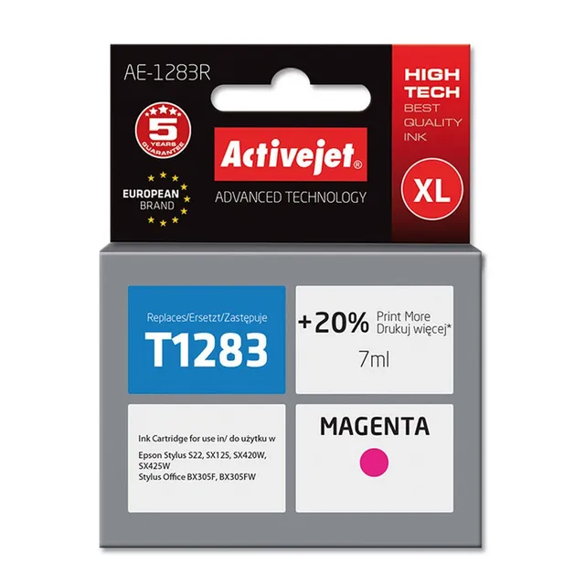 activejet-ae-1283r-tintenpatrone-magenta-epson-t1283-7-ml image 1