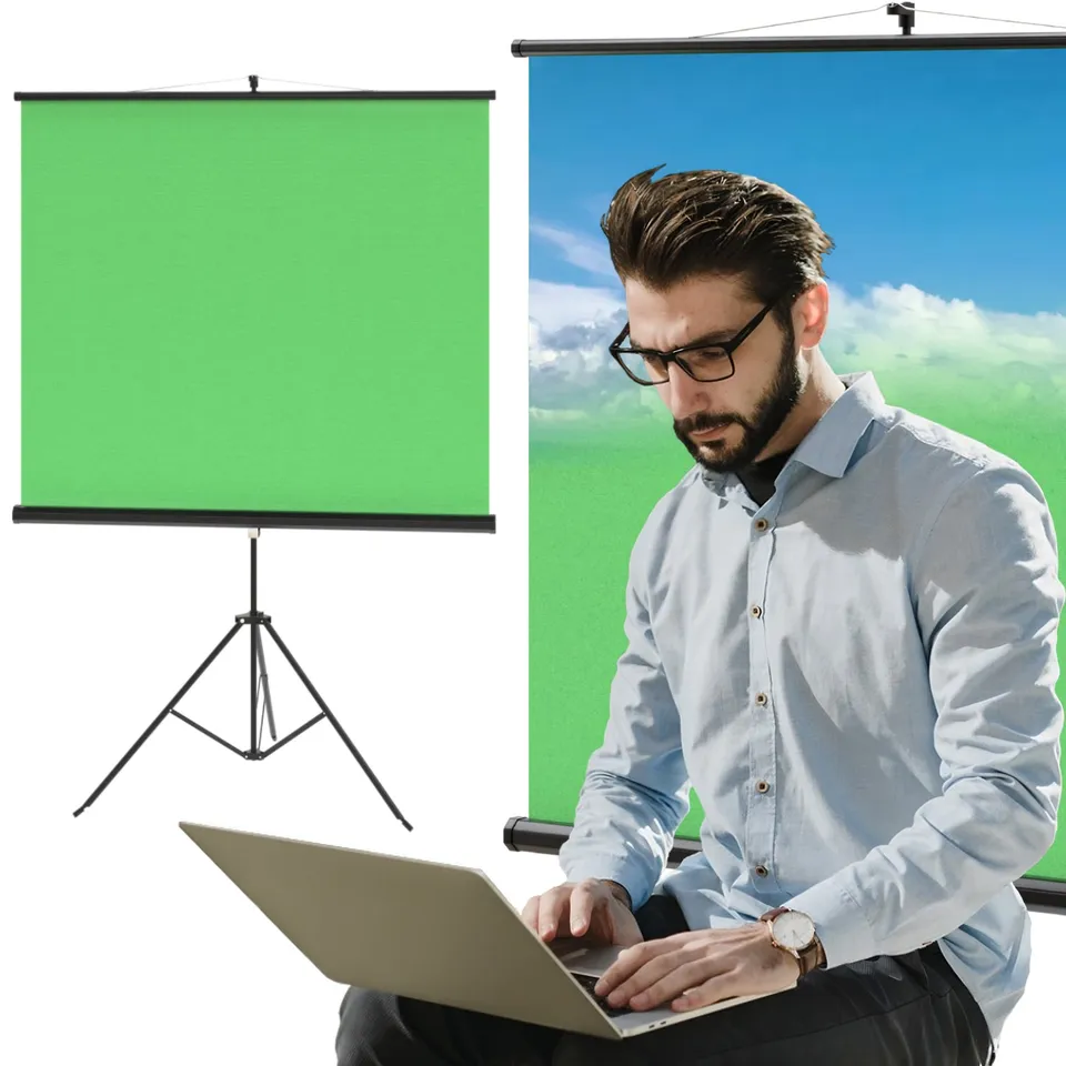 acropaq-green-screen-200x180-hintergrundtuch-mit-stativ image 1