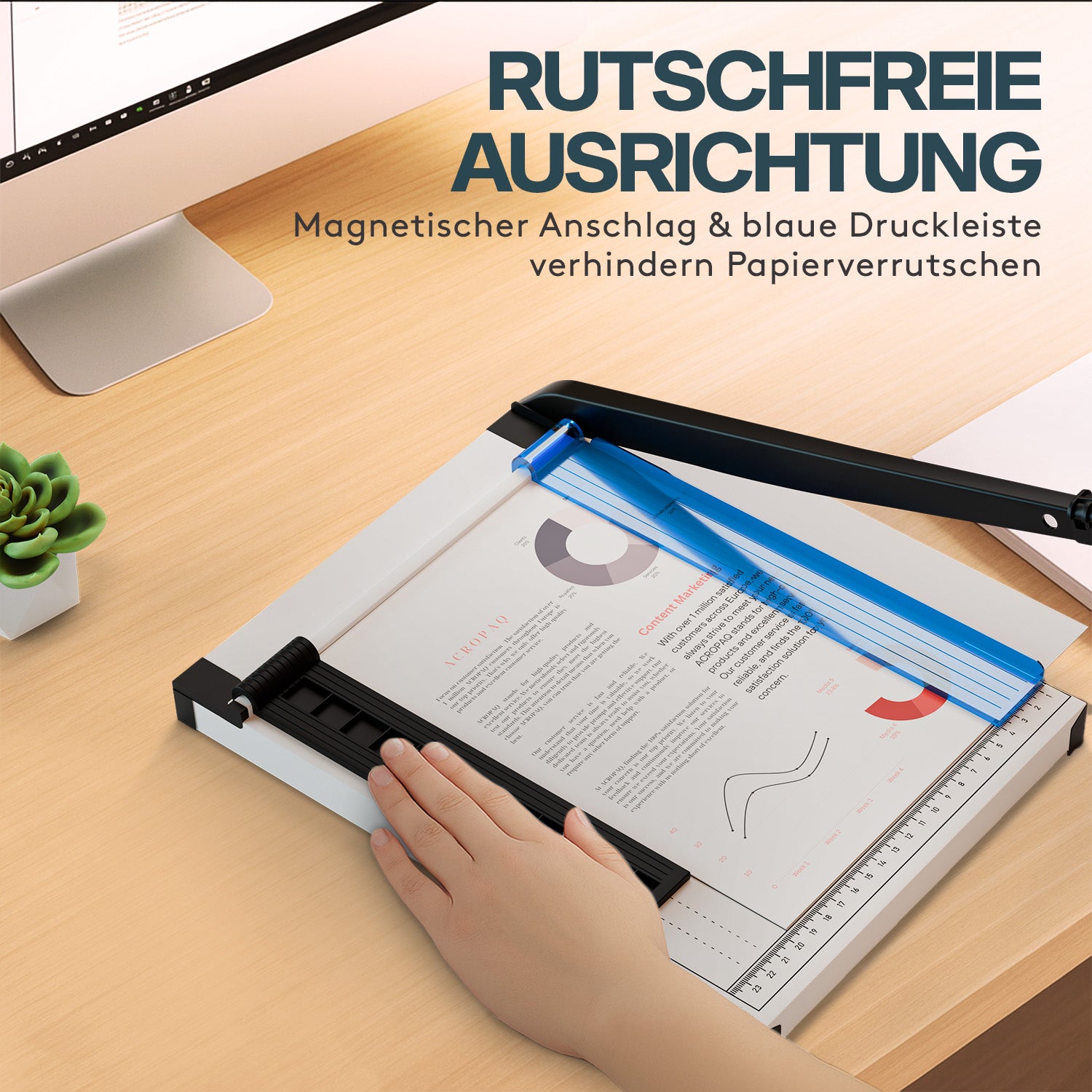 acropaq-a4-guillotine-papierschneider-8-blatt-beige image 3