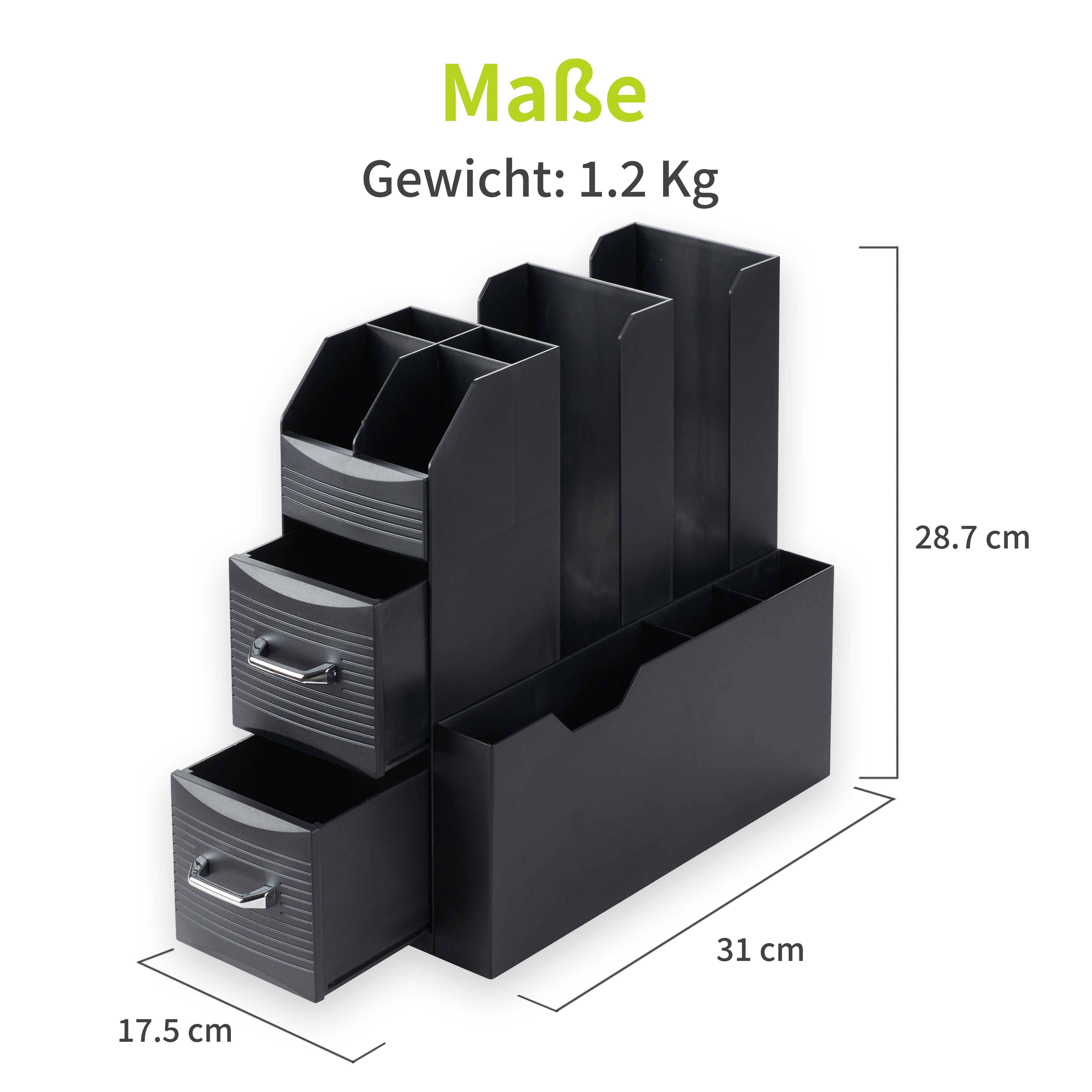 acropaq-kaffeeorganizer-schwarz-2-schubladen-10-f-cher image 6