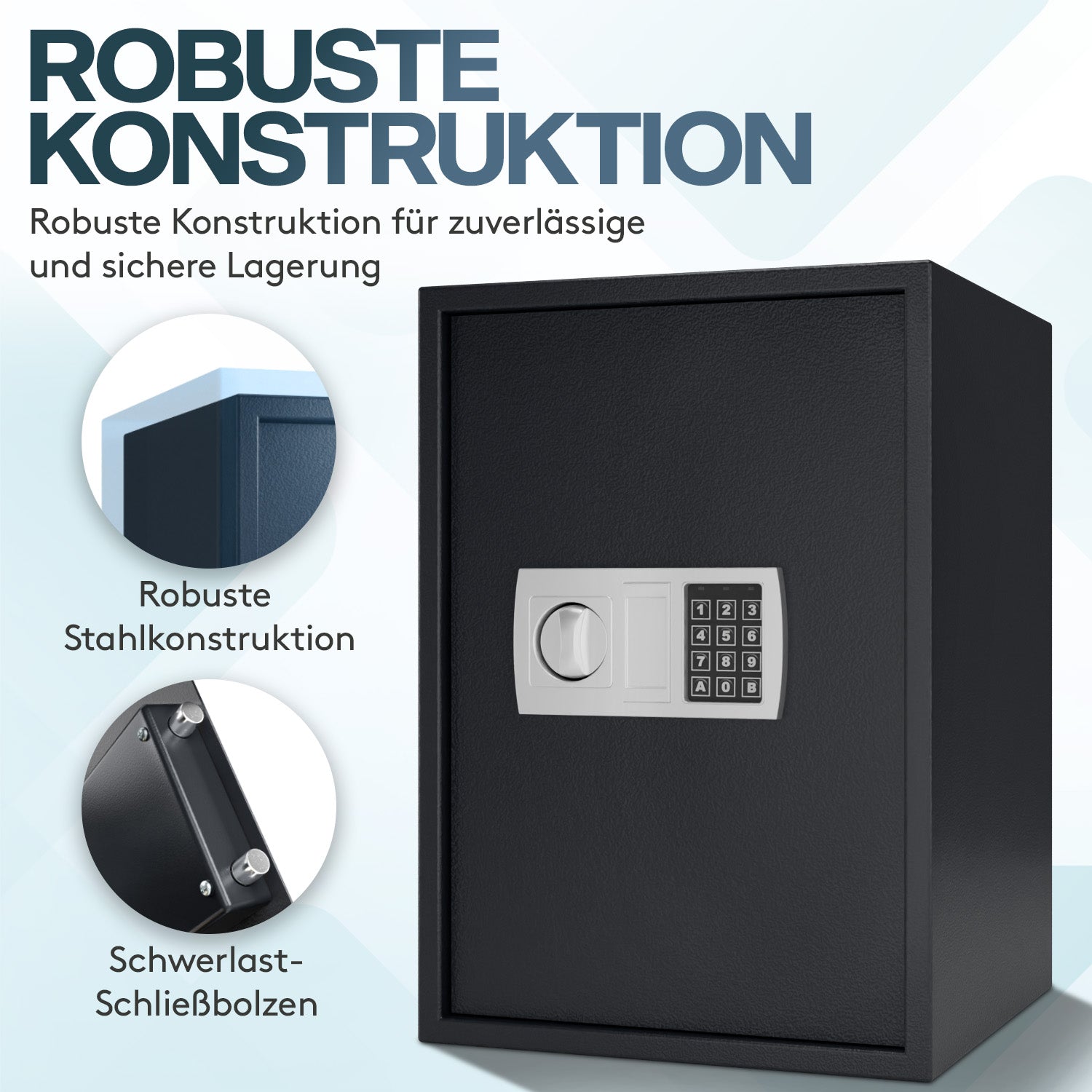 acropaq-safe-elektronisch-mit-pin-und-schl-ssel-dunkelgrau image 3