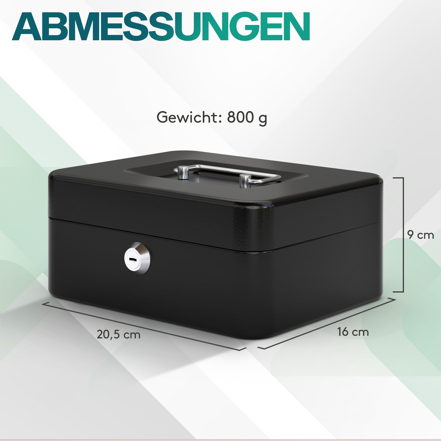 acropaq-geldkassette-20x16x9-metall-schwarz-schl-ssel image 6