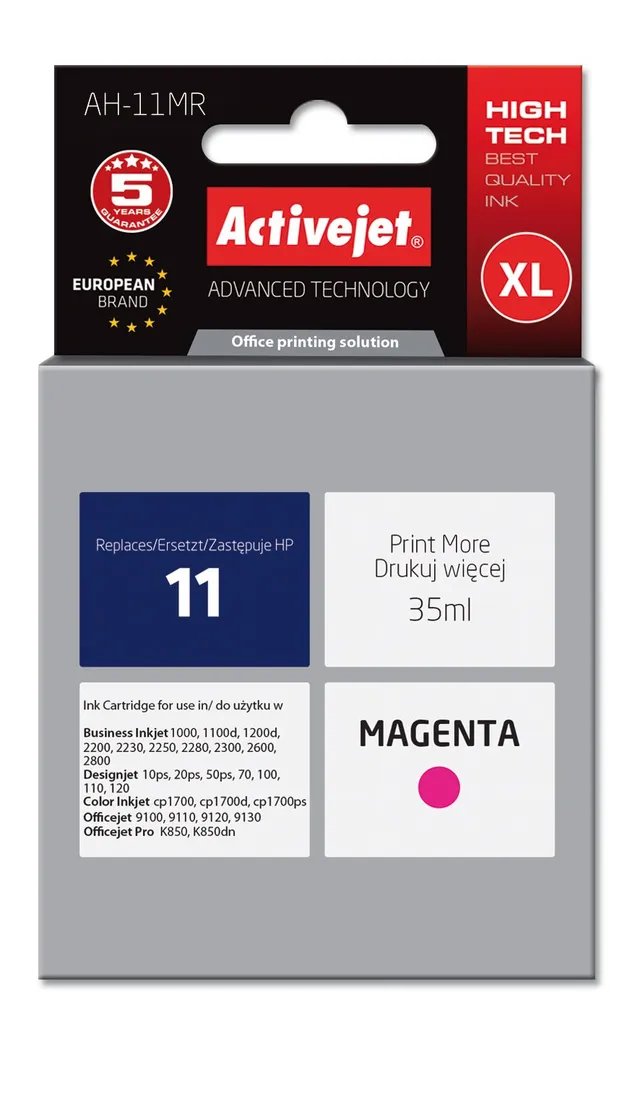 activejet-ah-11mr-tintenpatrone-magenta-35-ml-f-r-hp-11 image 1