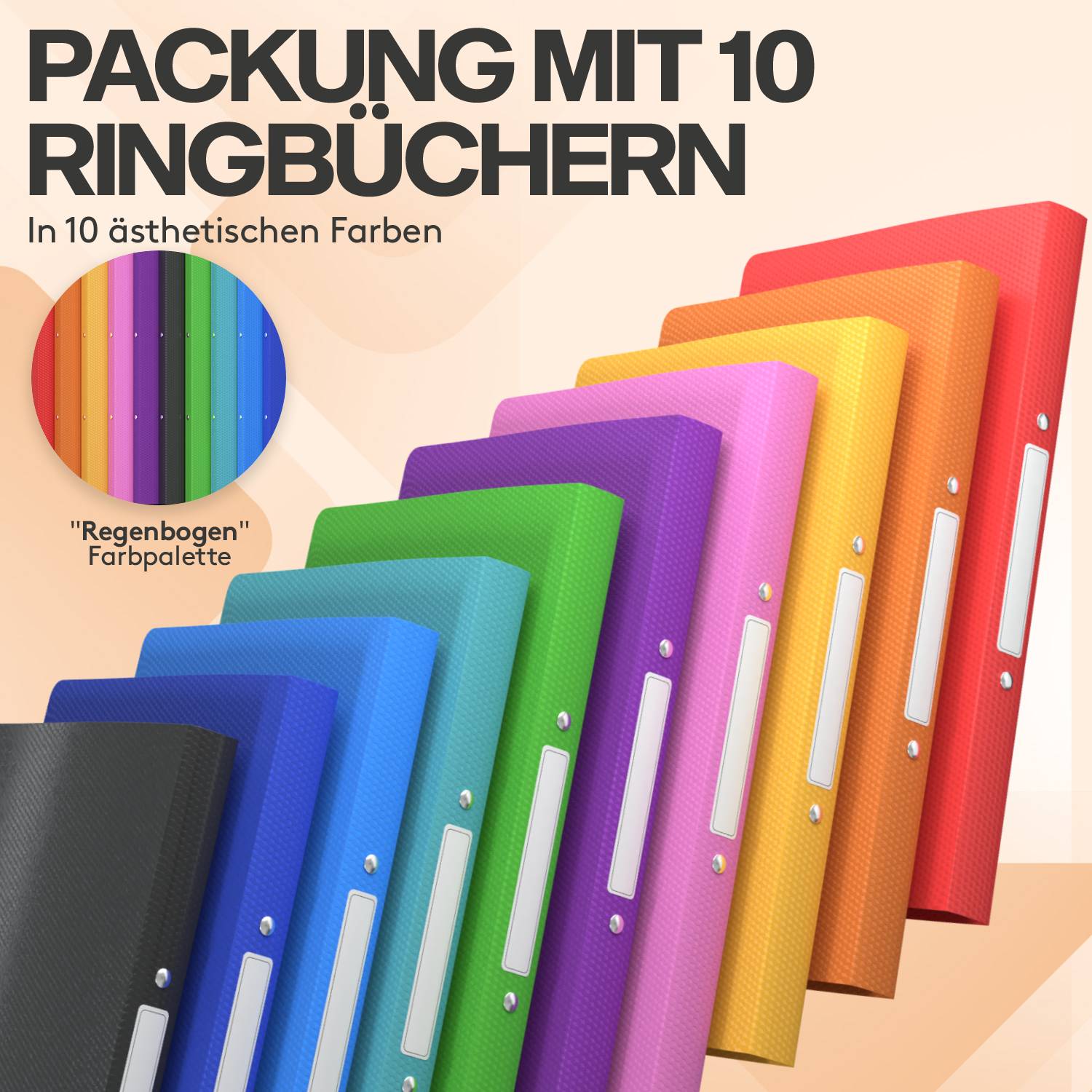 acropaq-ringordner-a4-2-ringe-2-2cm-10er-regenbogen-nature image 2