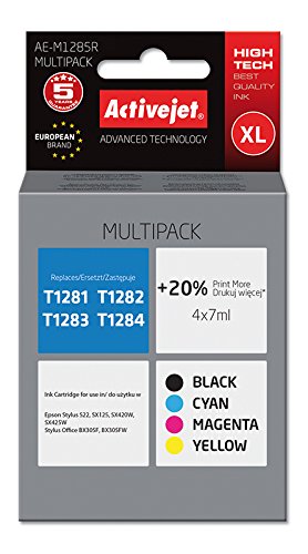 activejet-ink-cartridges-ae-m1285r-tinte-4er-multipack-color image 1