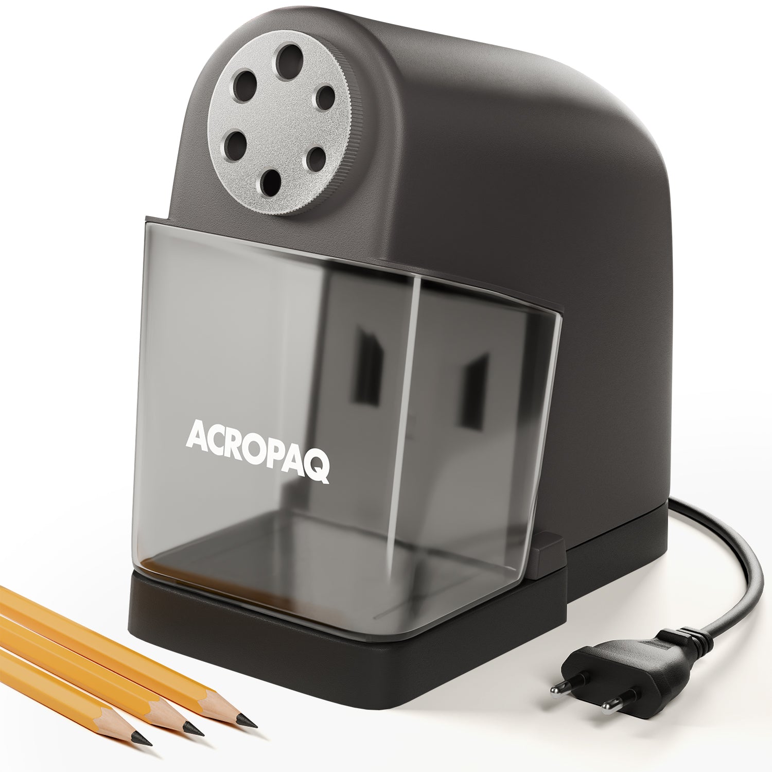 acropaq-anspitzer-elektrisch-6-l-cher-dunkelgrau-schwerlast image 1