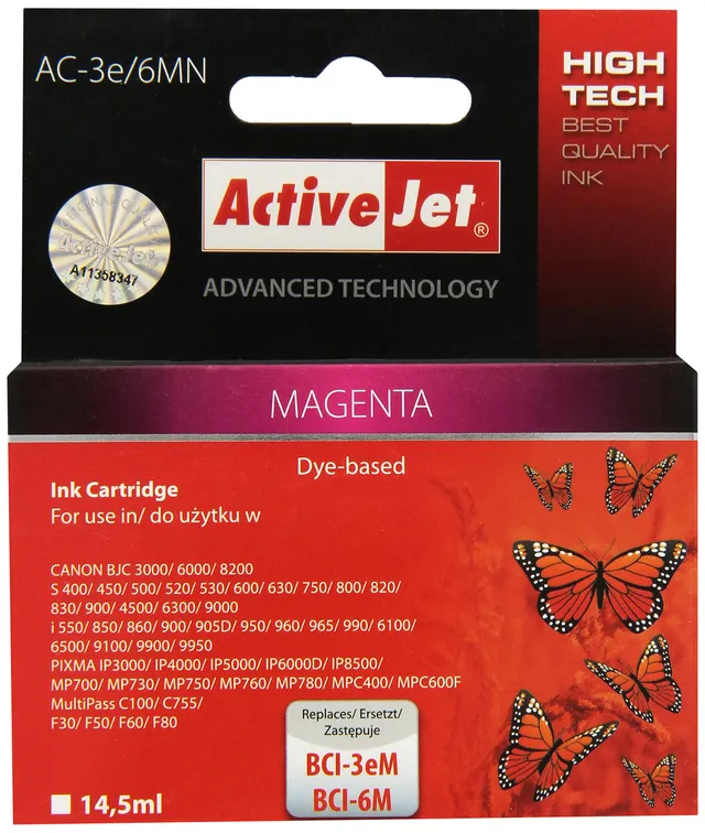activejet-ac-3e-6m-tintenpatrone-magenta-einzelpack-kompatibel image 1