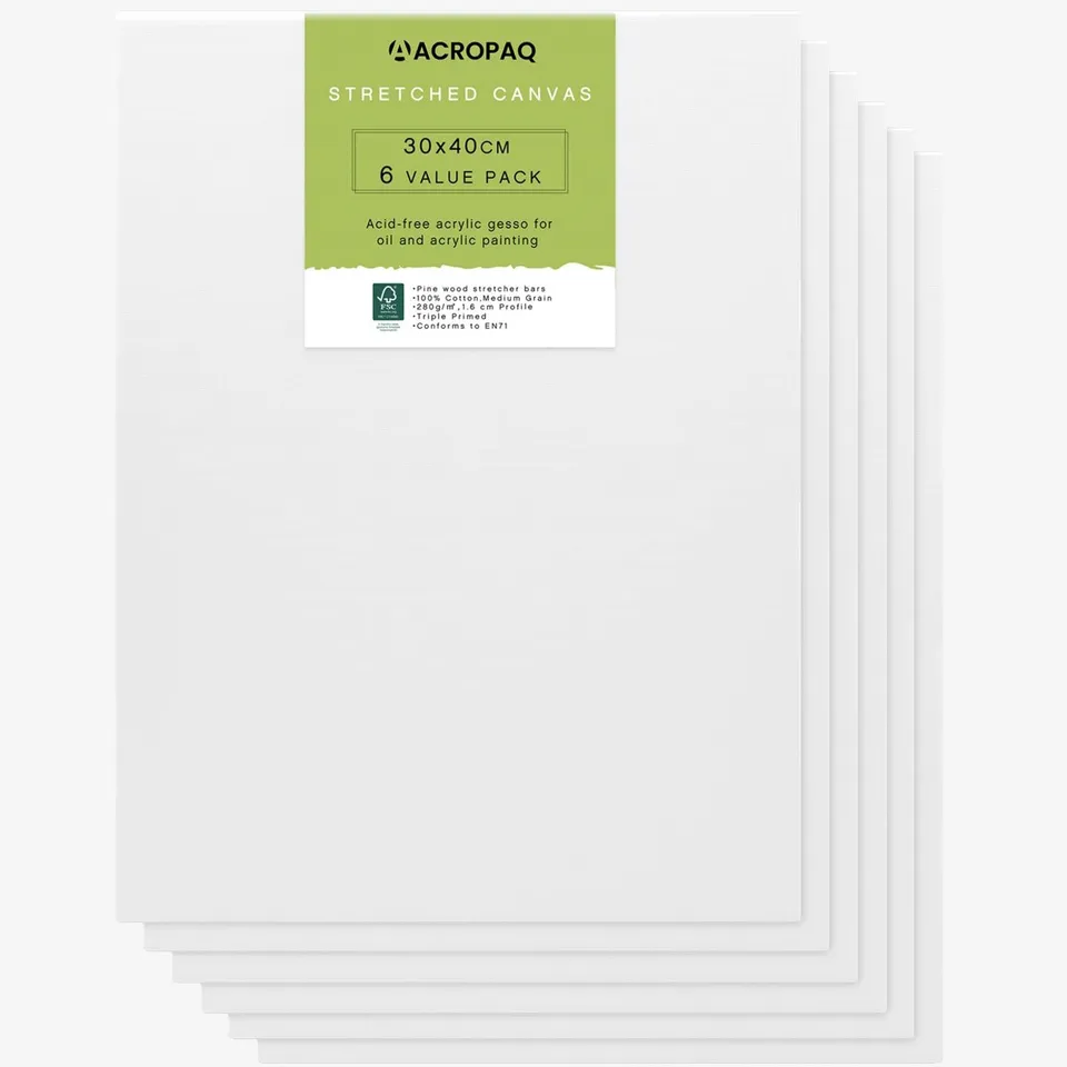 acropaq-k-nstlerbedarf-leinwand-30x40-cm-6er-wei image 1