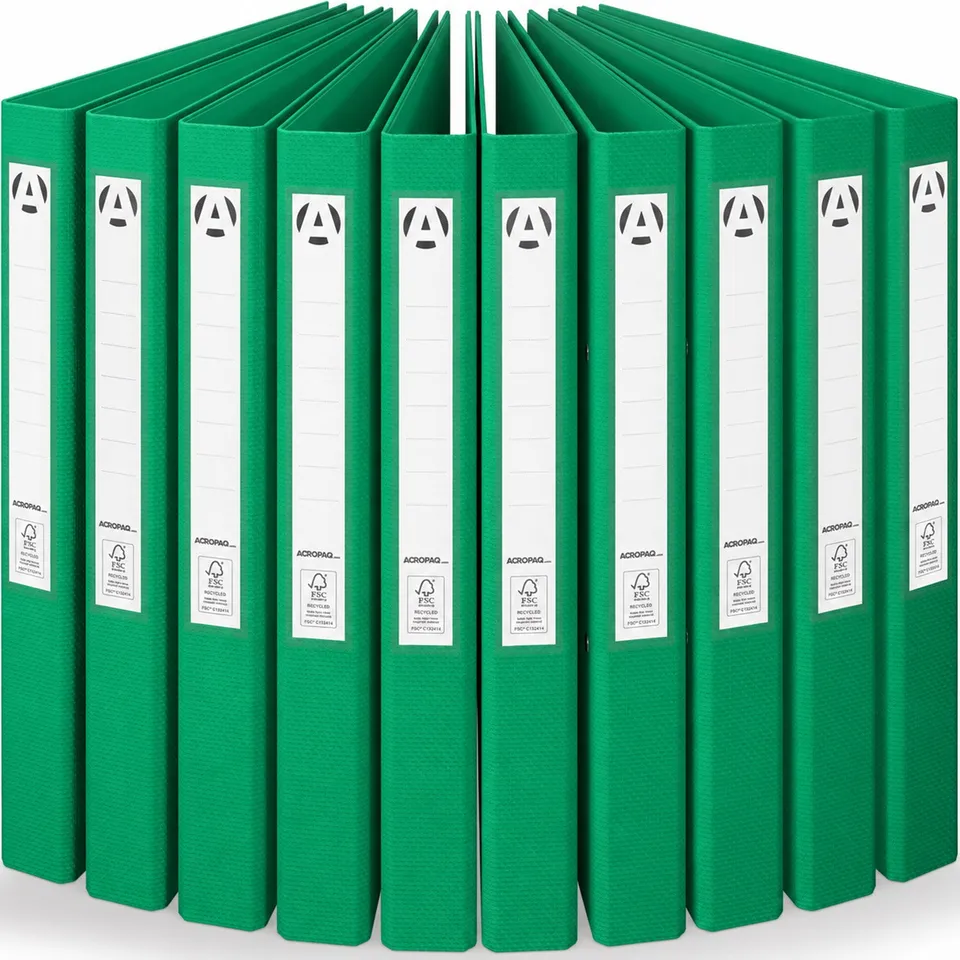 acropaq-ordner-und-mappen-ringordner-a4-gr-n-10er-42mm image 1